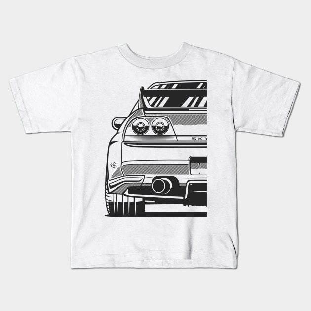 R33 Kids T-Shirt by Markaryan